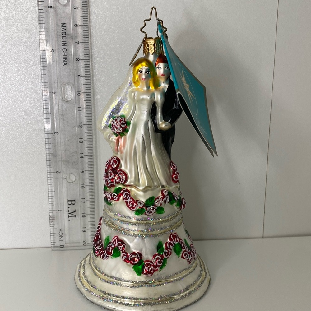Christopher Radko Bridal Chimes Wedding Ornament 2008